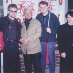 Datu Tim Hartman, Bando Grandmaster Dr. Maung Gyi, Paul O'Grady & friend Datu Tim Hartman, Bando Grandmaster Dr. Maung Gyi, Paul O'Grady & friend
