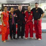 Grandmasters Bong Jornales, Rick Manglinong, Tim Hartman and Anding De Leon with Guro Rich Parsons at 2003 WMAA Delaware camp.