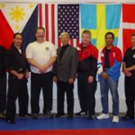 Jeffery Leader, A. Paul Dawdy, Dan Carr, Dr. Maung Gyi, Tim Hartman, Bong Jornales, Chad Dulin at 2003 WMAA NY Camp