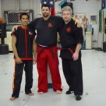 Grandmaster Bong Jornales, Guro Rich Parsons & Datu Tim Hartman at 2003 WMAA Michigan camp.