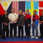 Jeffery Leader, A. Paul Dawdy, Dan Carr, Dr. Maung Gyi, Tim Hartman, Bong Jornales, Chad Dulin at 2003 WMAA NY Camp